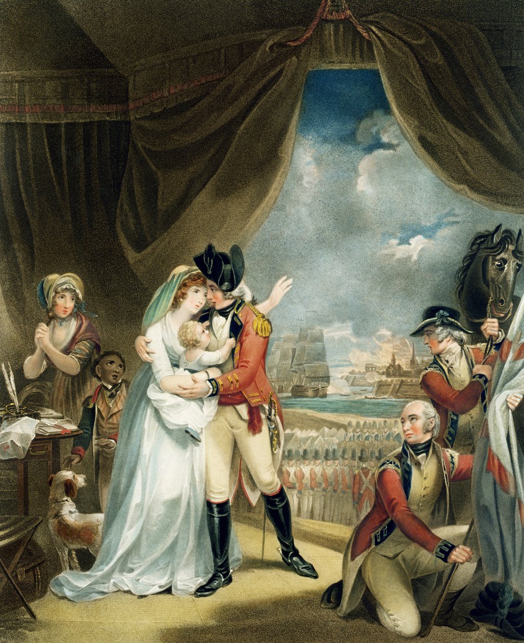 Krieg, graviert von John Whessell (ca. 1760-1823), veröffentlicht von T. Simpson und Darling und Thompson, 1798 (Punktstich) von Henry Singleton