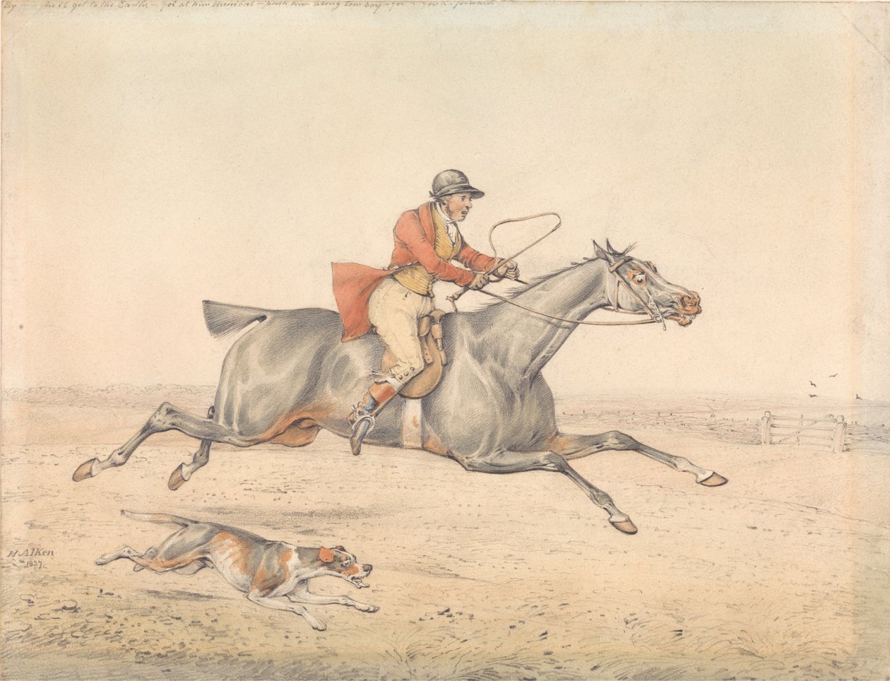 „Bei - er wird die Erde erreichen...“ von Henry Thomas Alken