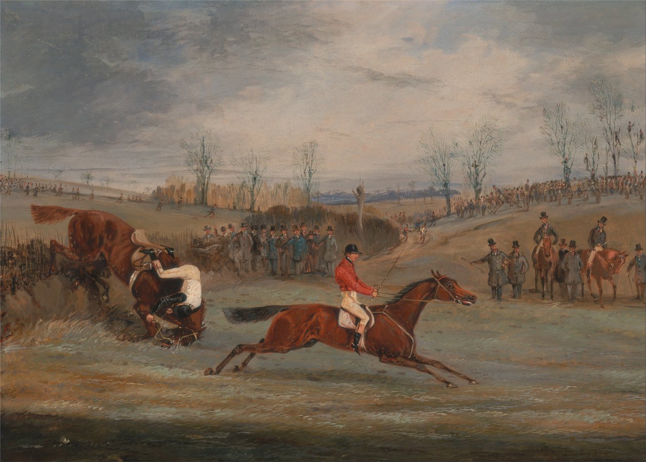 Szenen von einem Hindernisrennen: Nahe dem Ziel von Henry Thomas Alken