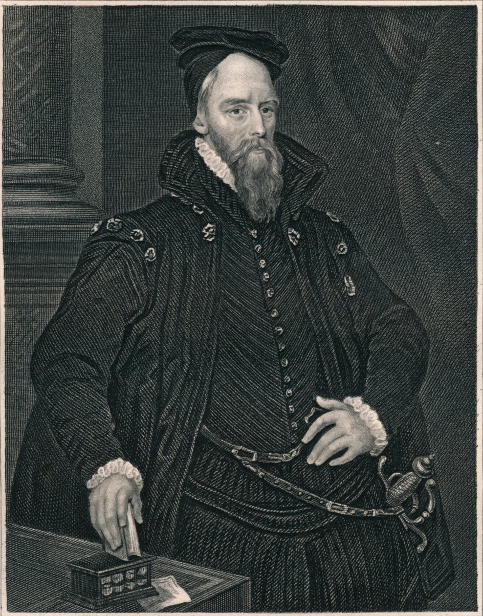 Ambrose Dudley, Earl of Warwick, frühes bis mittleres 19. Jahrhundert von Henry Thomas Ryall