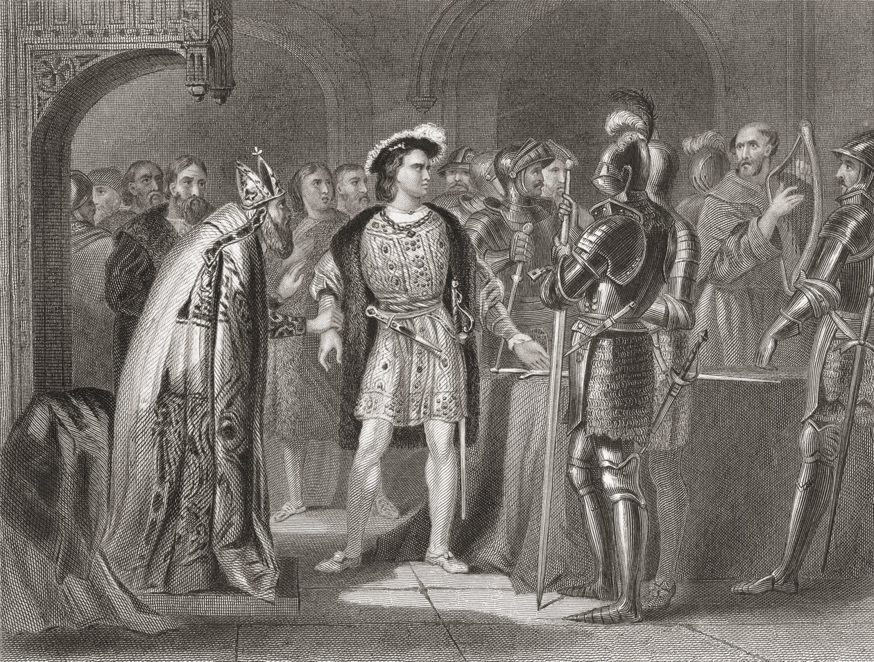 Lord Thomas Fitzgerald schwört Heinrich VIII. 1534 ab, aus 