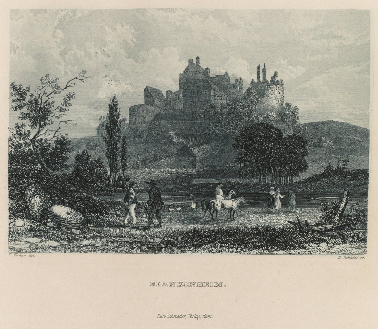 Das malerische und romantische Rheinland: Blankenheim, 1928 von Henry Winkles