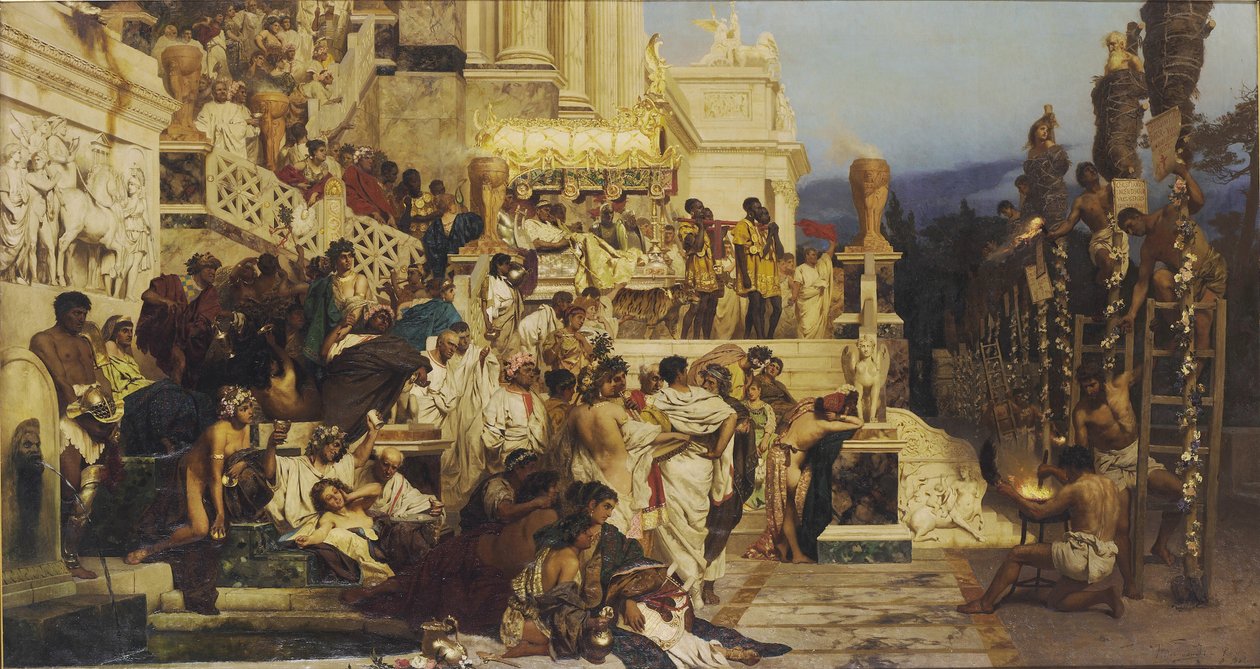 Führendes Licht des Christentums. Neros Fackeln von Henryk Siemiradzki