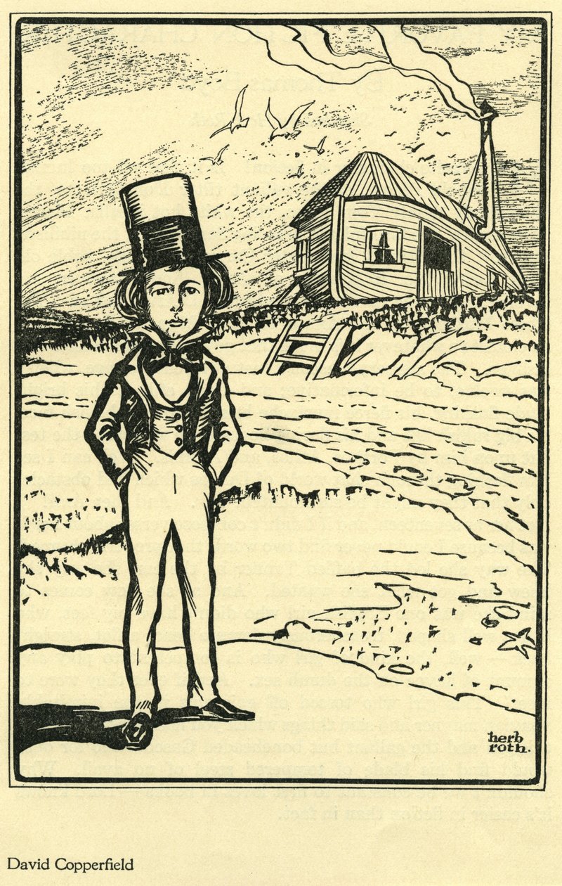 David Copperfield, aus Meine Lieblings-Fiktionsfigur von Thomas Boyd, in The Bookman von Herb Roth