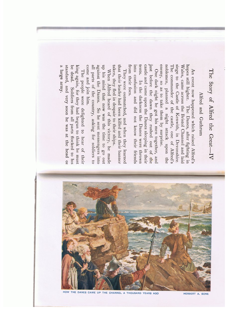 Die Dänen kommen den Ärmelkanal herauf von Herbert Alfred Bone
