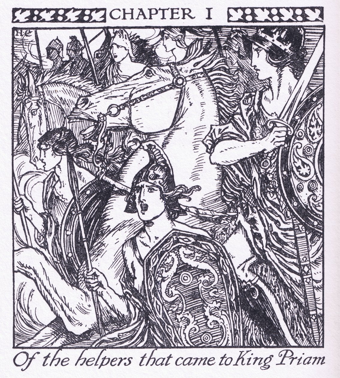Von den Helfern, die zu König Priamos kamen von Herbert Cole
