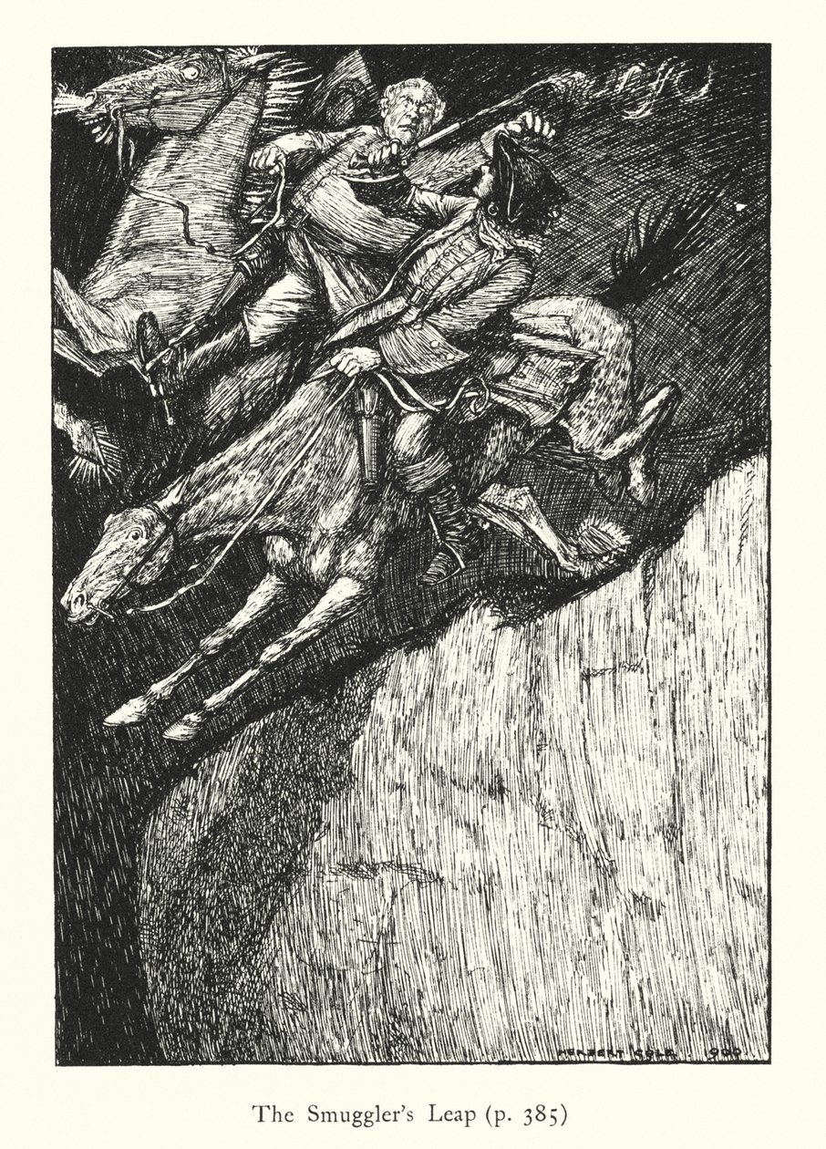 Ingoldsby Legenden: Der Sprung des Schmugglers, S. 385 von Herbert Cole