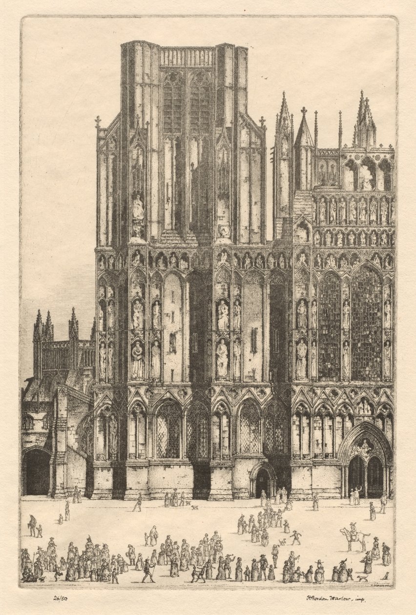 Kathedrale von Wells von Herbert Gordon Warlow