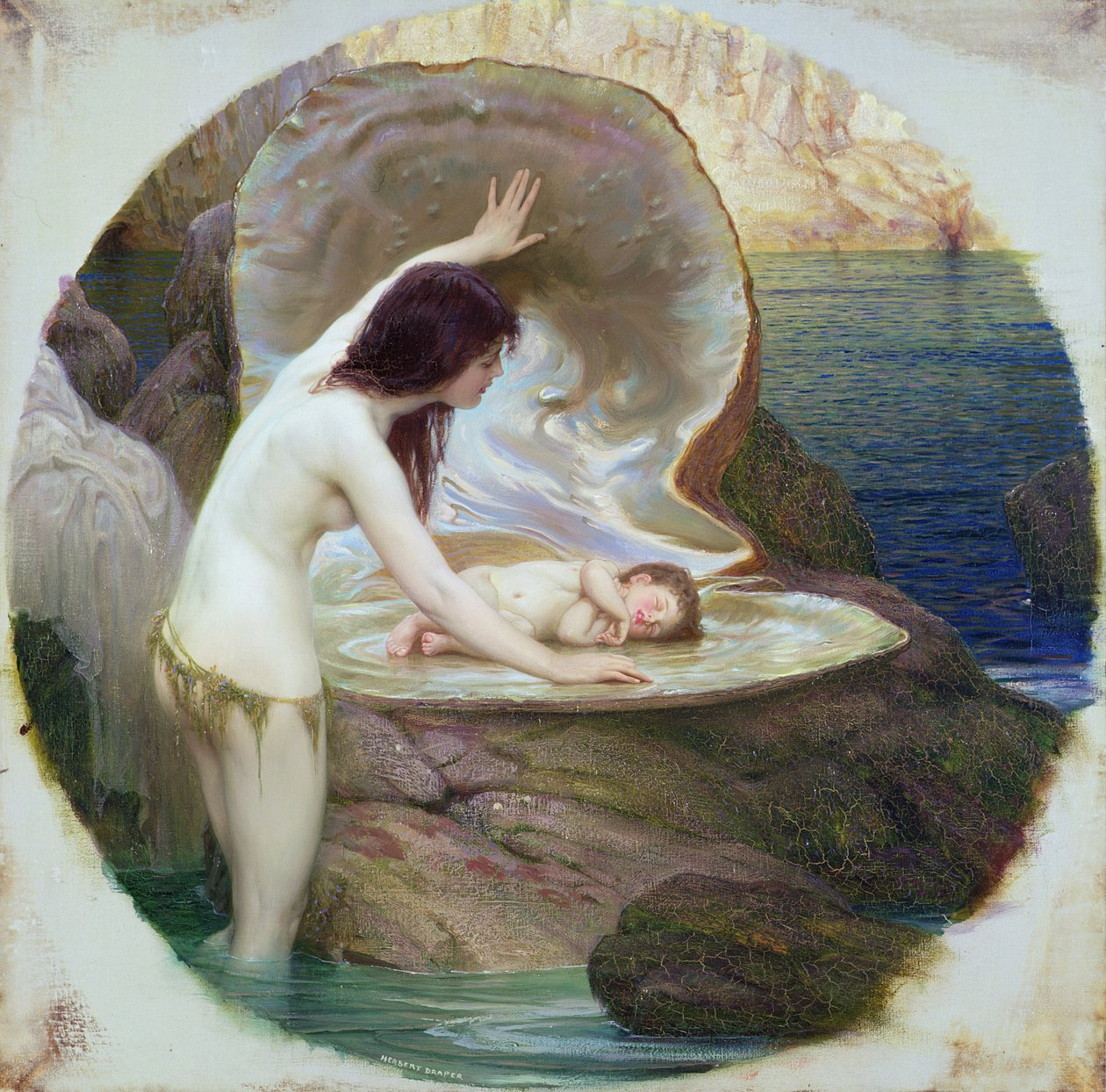 Ein Wasserbaby von Herbert James Draper