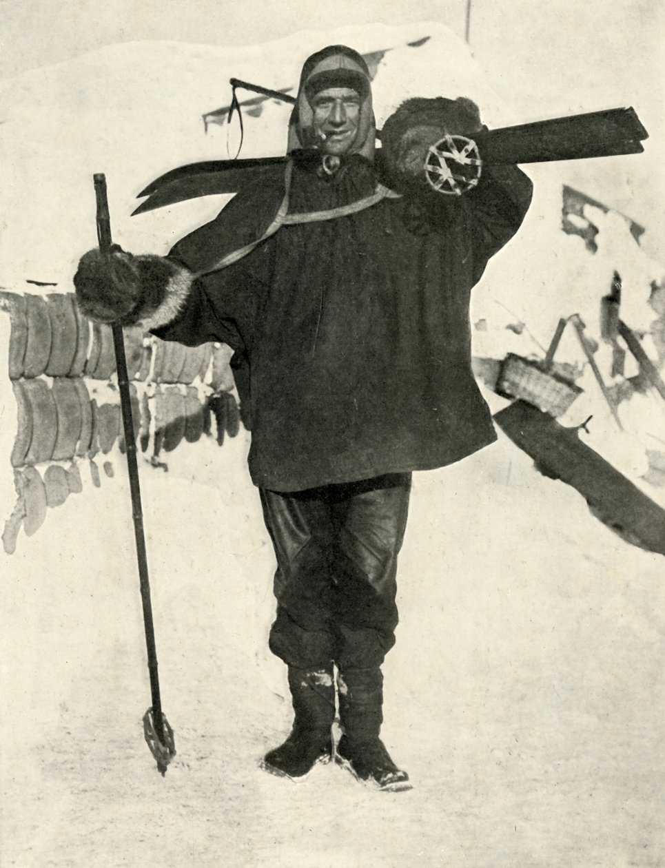 Fähnrich Crean, der die Albert-Medaille erhielt von Herbert Ponting