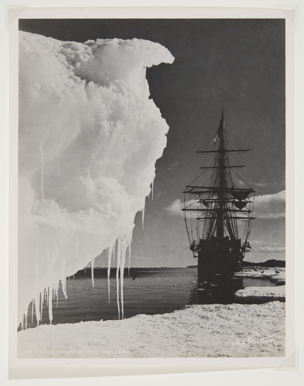 Die Terra Nova am Eisfuß von Herbert Ponting