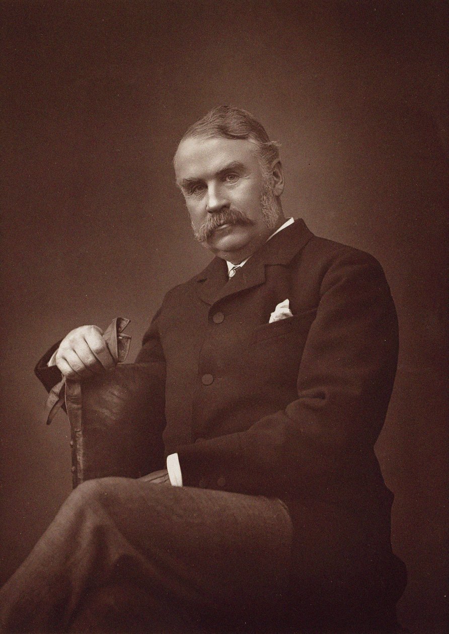 Porträt von Sir William Schwenck Gilbert 1836-1911 von Herbert Rose Barraud