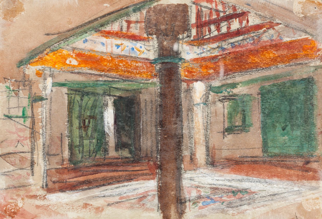 Innenansicht eines exotischen Palastes, ca. 1867 von Hercules Brabazon Brabazon