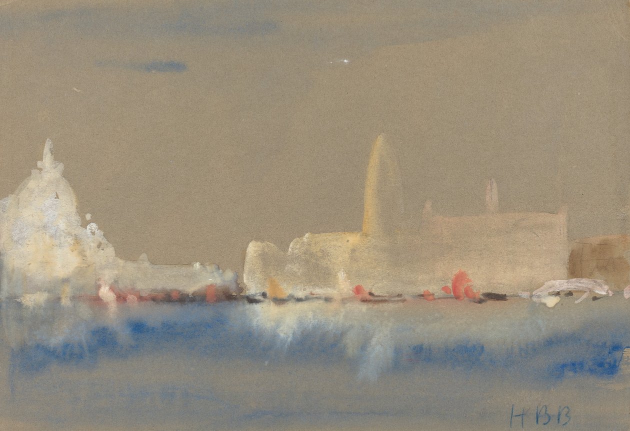 Die Salute und der Palazzo Ducale vom Bacino di San Marco von Hercules Brabazon Brabazon