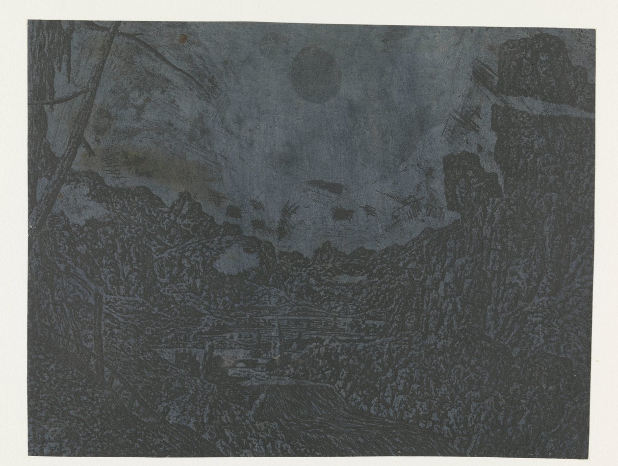 Landschaft mit Wasserfall, zweite Version von Hercules Segers