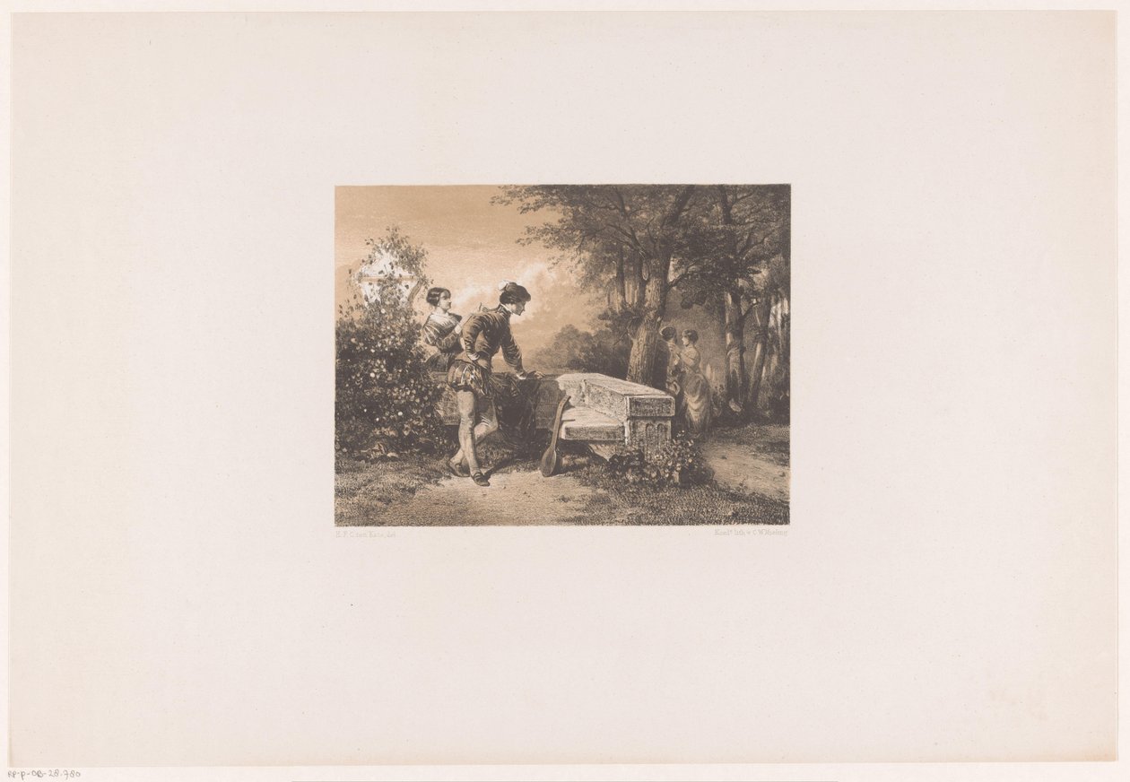 Zwei Paare in einem Park von Herman Frederik Carel ten Kate