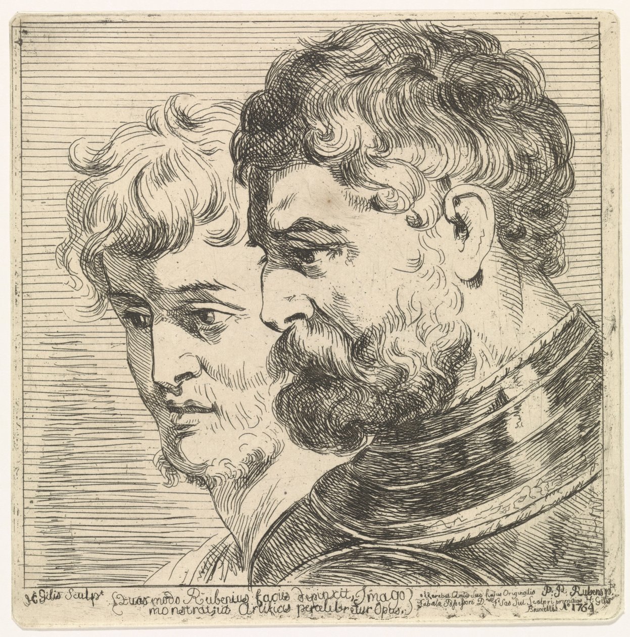 Studie von zwei Köpfen von Herman Gillis