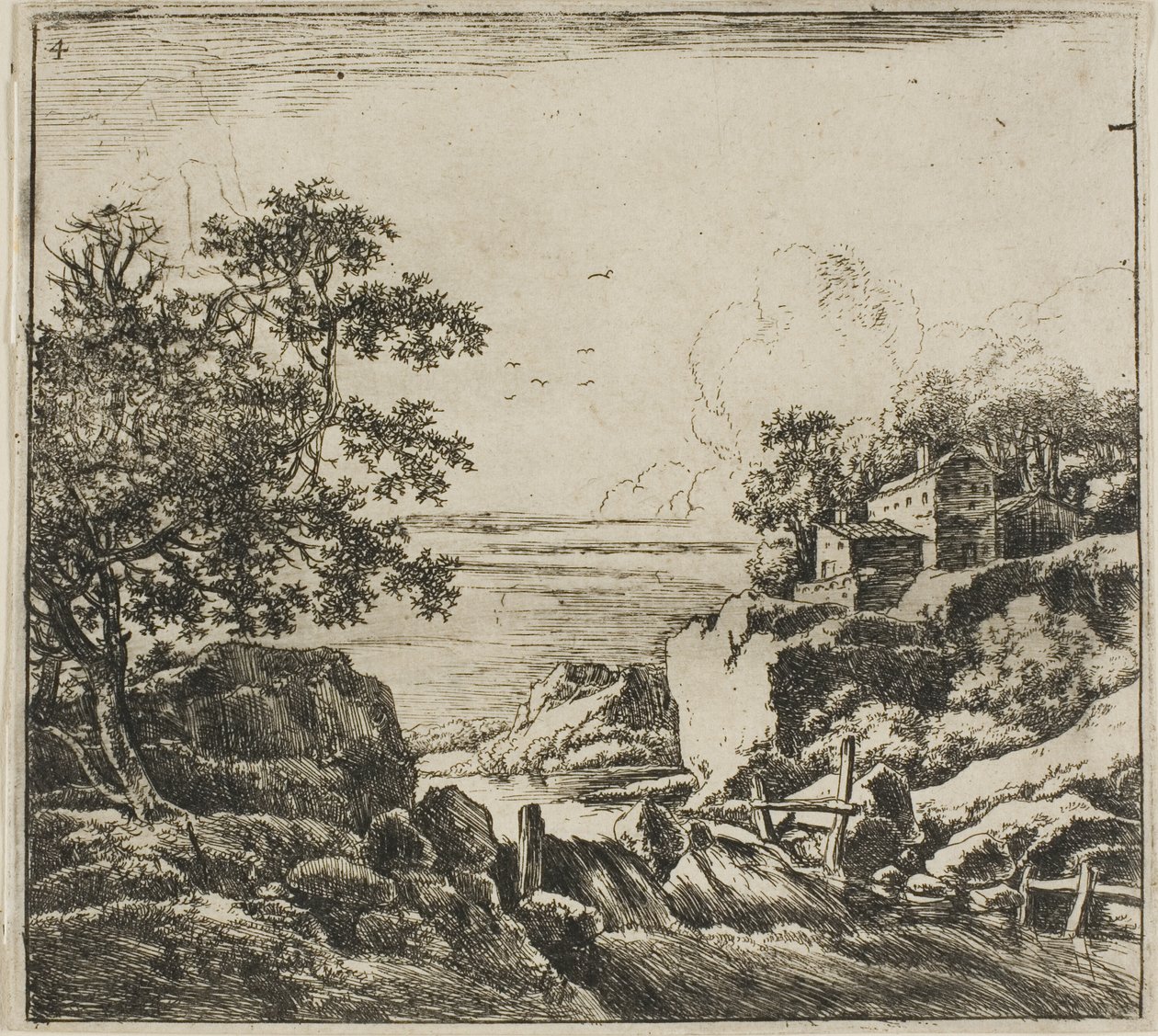 Der Wasserfall, aus der Serie Set of Landscapes von Herman Naijwincx