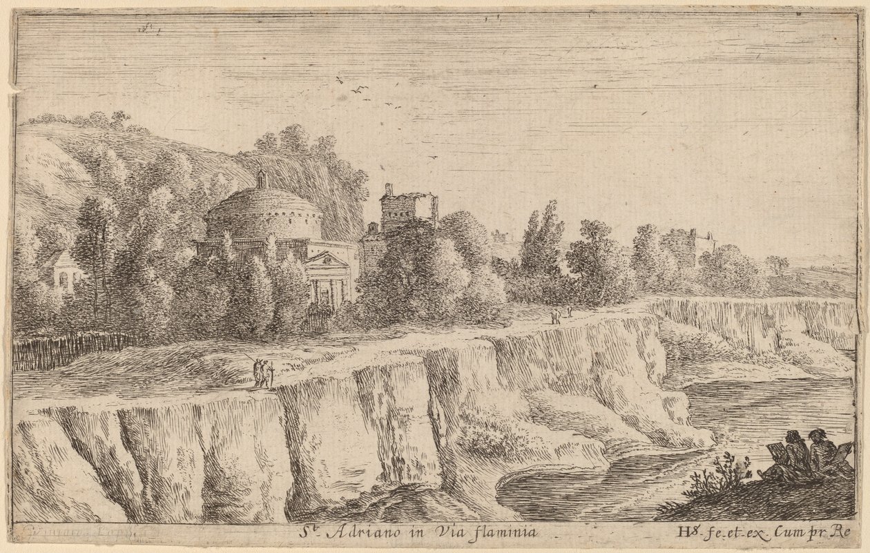 Kirche von San Adrian an der Via Flaminia von Herman van Swanevelt