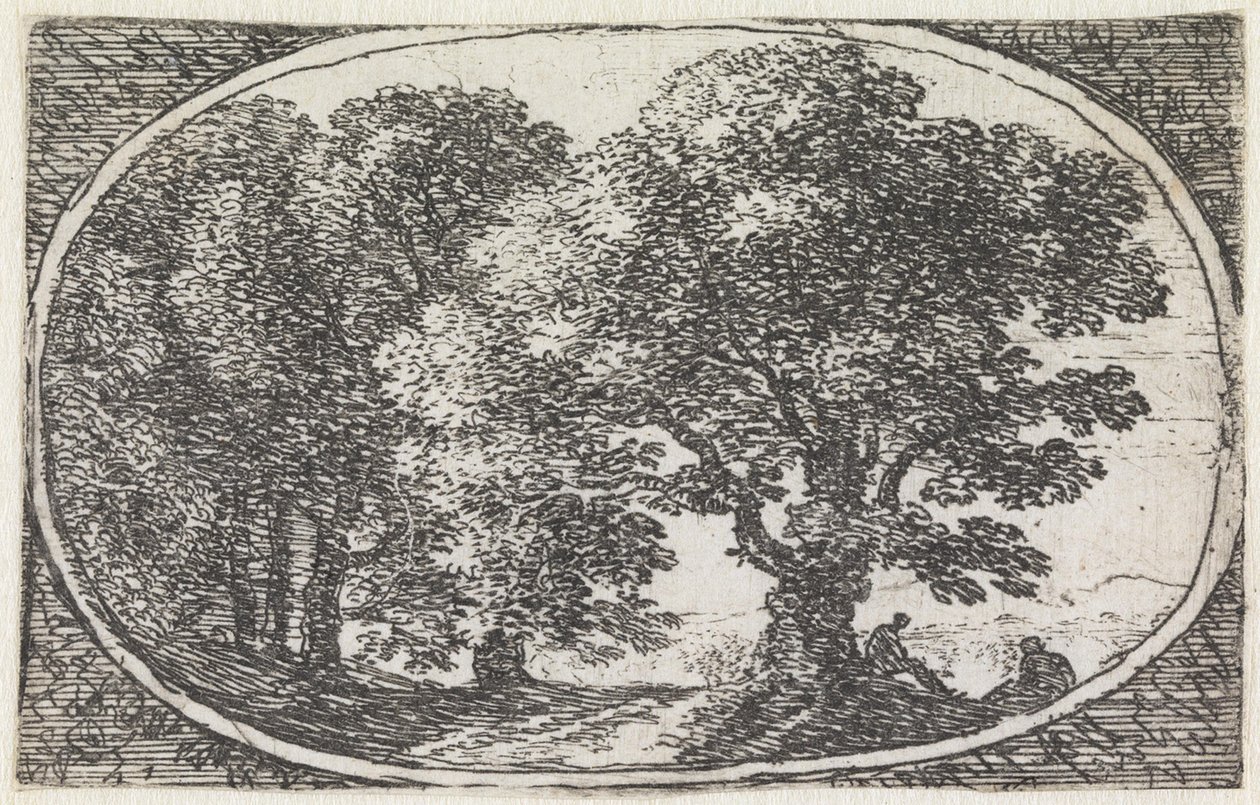Landschaft (Nr. 10 aus der Serie: variae campestrum fantasiae) von Herman van Swanevelt