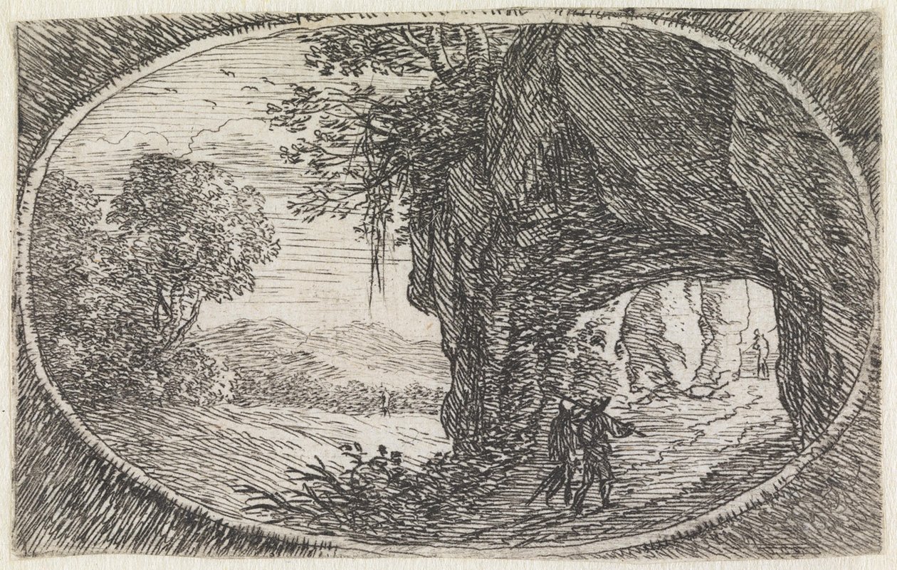 Landschaft (Nr. 23 aus der Serie: variae campestrum fantasiae) von Herman van Swanevelt