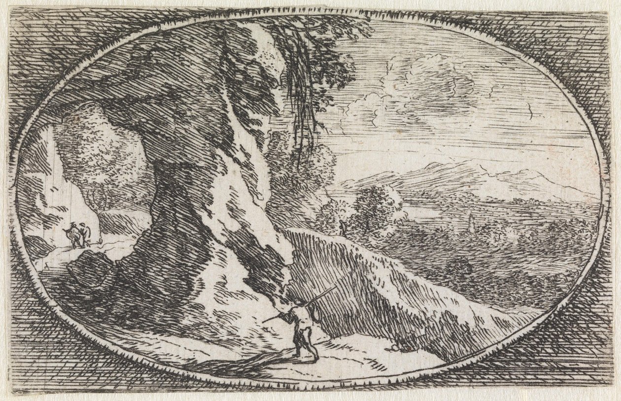 Landschaft (Nr. 9 aus der Serie: Variae campestrum fantasiae) von Herman van Swanevelt