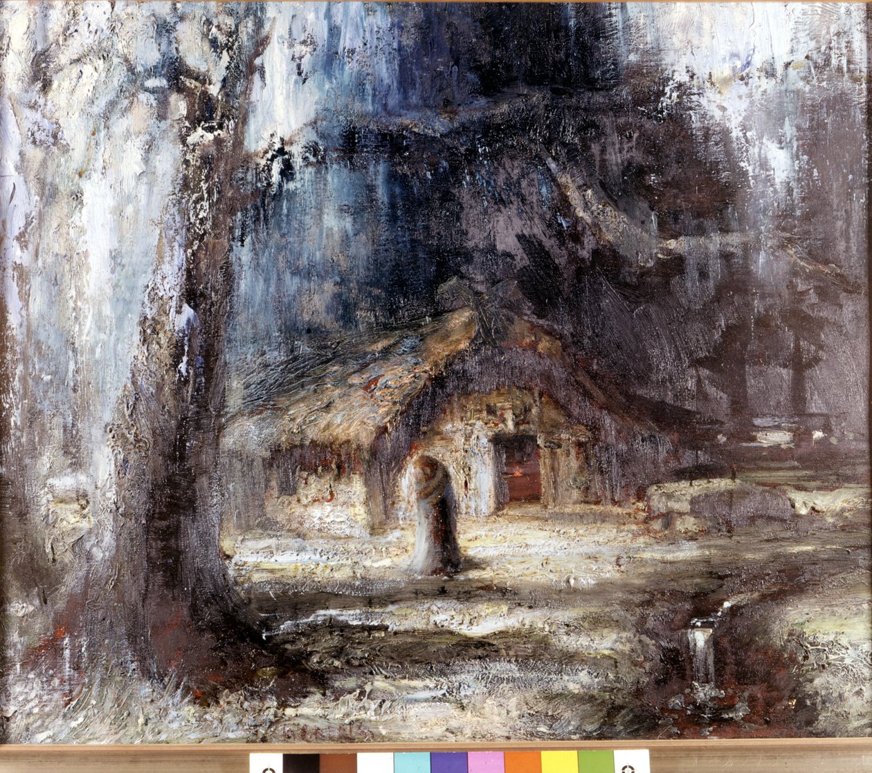 Das Haus der Ondinen. Dekor für die Oper „Das Rheingold“ von Richard Wagner. Gemälde von Hermann Hendrich. Wagner-Museum Bayreuth. von Hermann Hendrich