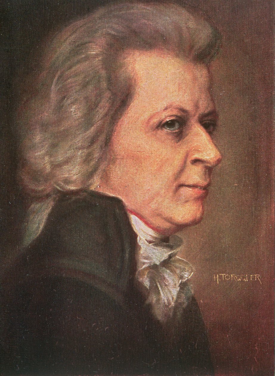 Wolfgang Amadeus Mozart (1756-91) veröffentlicht 1904 von Hermann Torggler