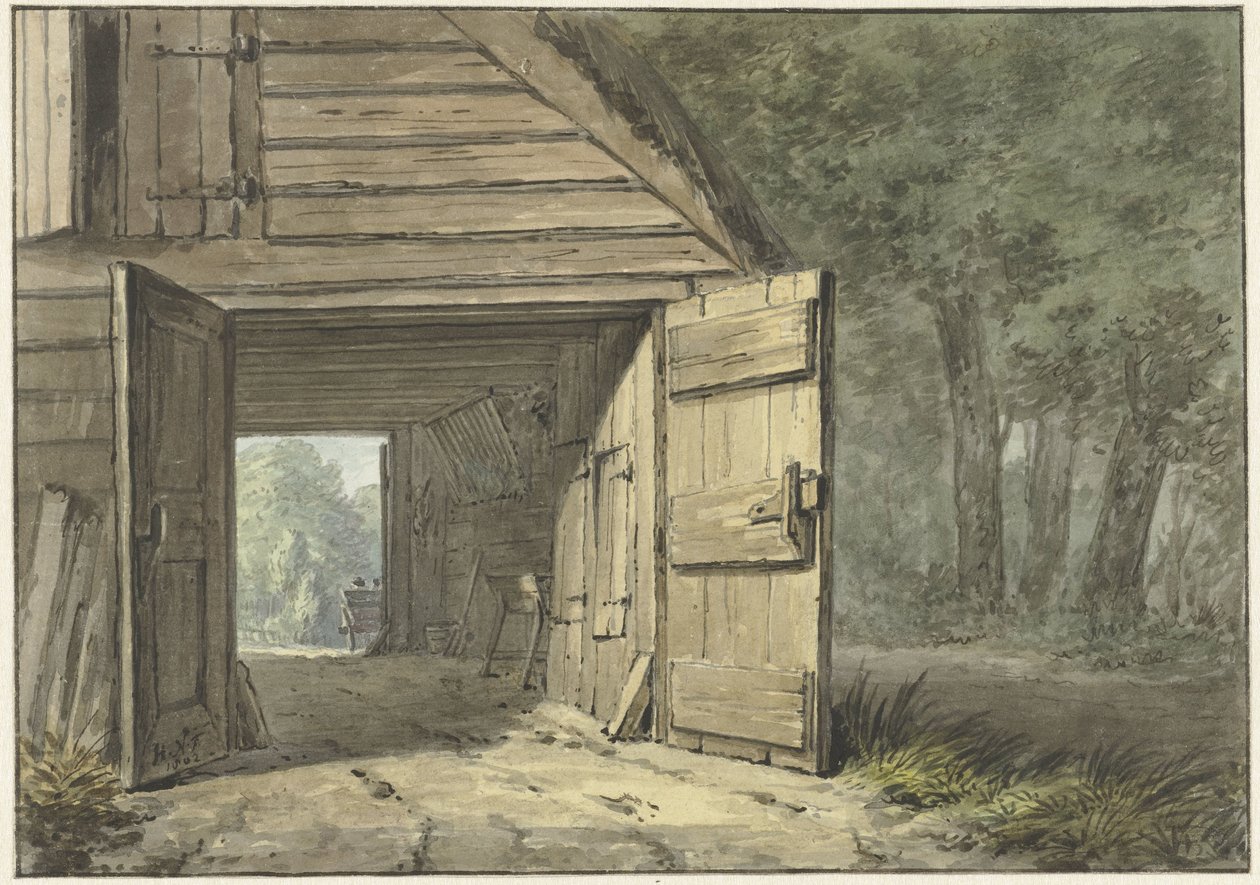 Stall des Gasthauses der Gelehrte Mann in Bennebroek von Hermanus Numan