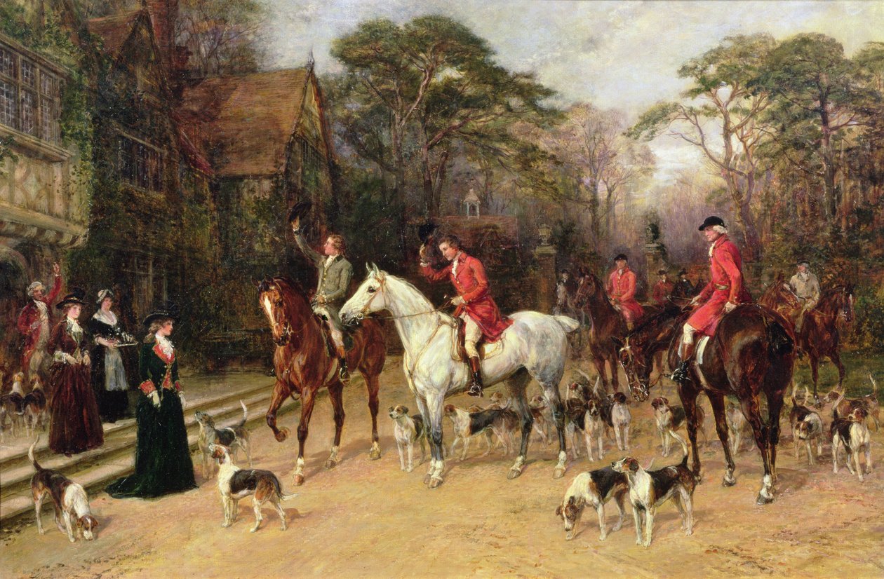 Das Treffen im Herrenhaus, 1908 von Heywood Hardy
