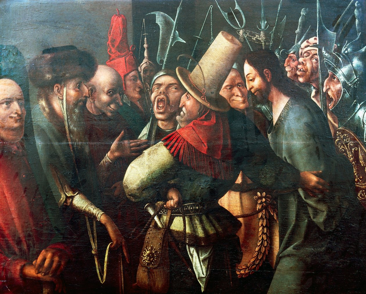 Christus vor Pilatus, von Hieronymus Bosch, Öl auf Holz, Niederlande von Hieronymus Bosch