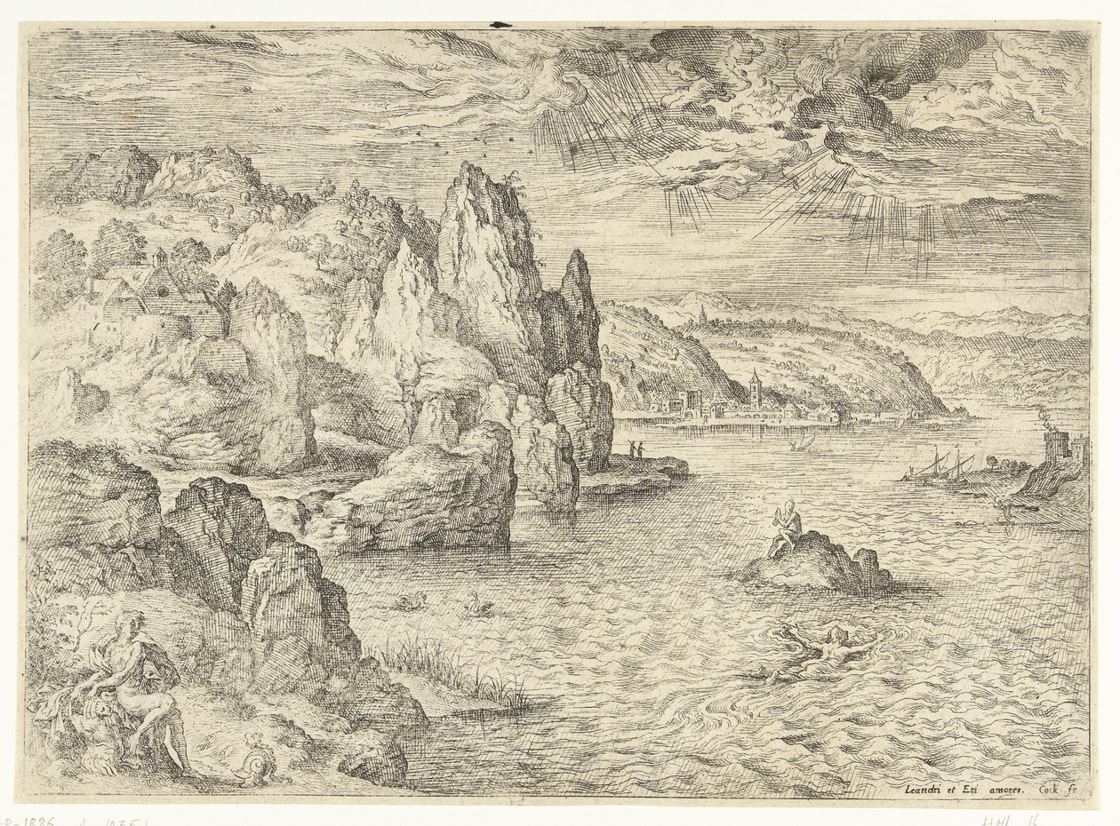 Hero und Leander von Hieronymus Cock