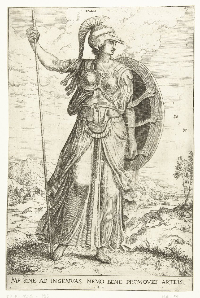 Minerva von Hieronymus Cock