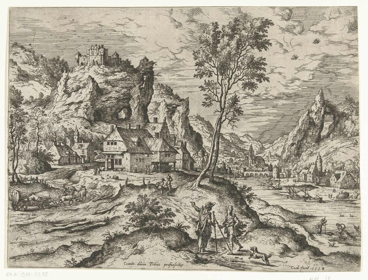 Tobias und der Engel von Hieronymus Cock
