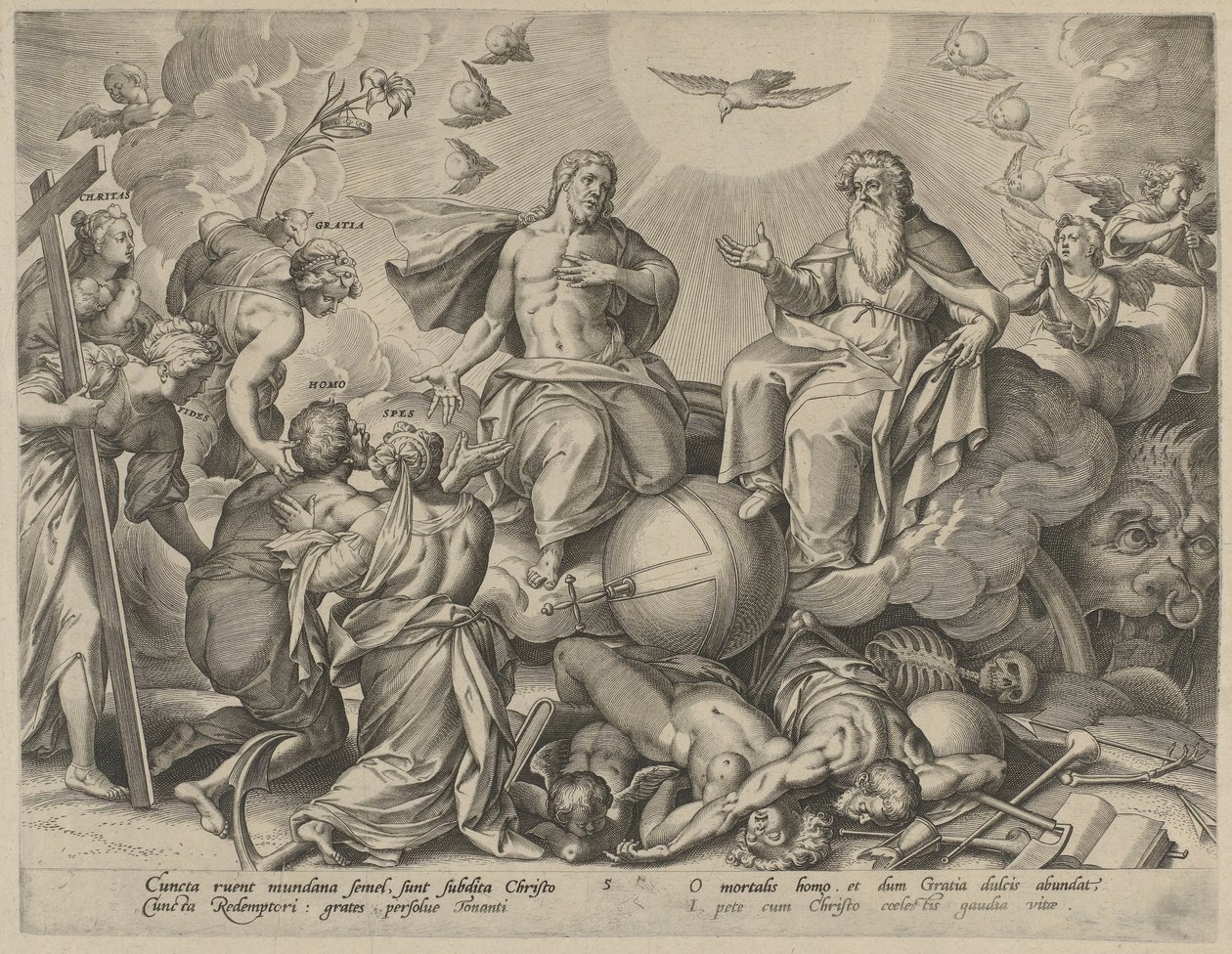 Jüngstes Gericht von Hieronymus Wierix