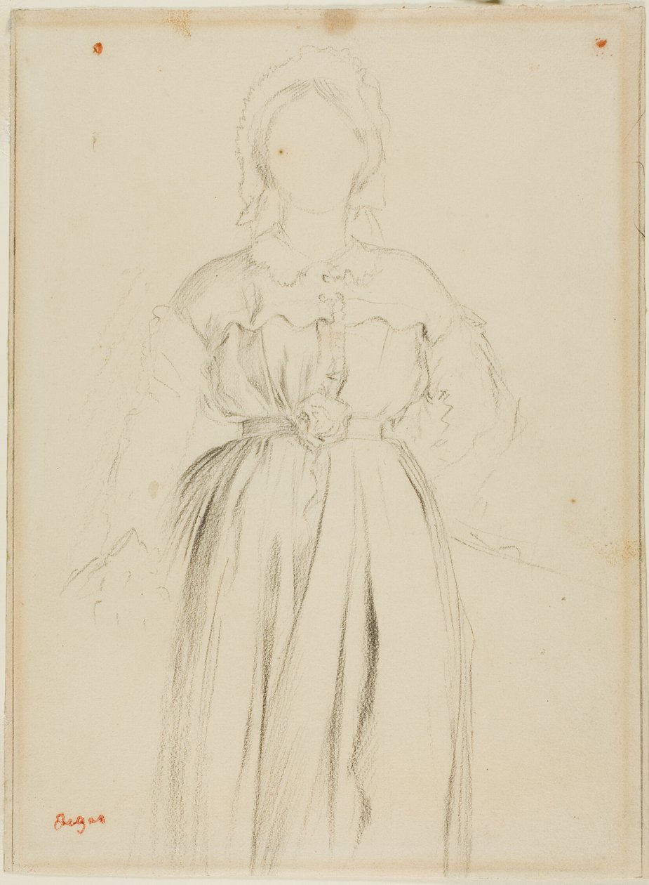 Studie für ein Porträt von Marguérite de Gas von Hilaire Germain Edgar Degas
