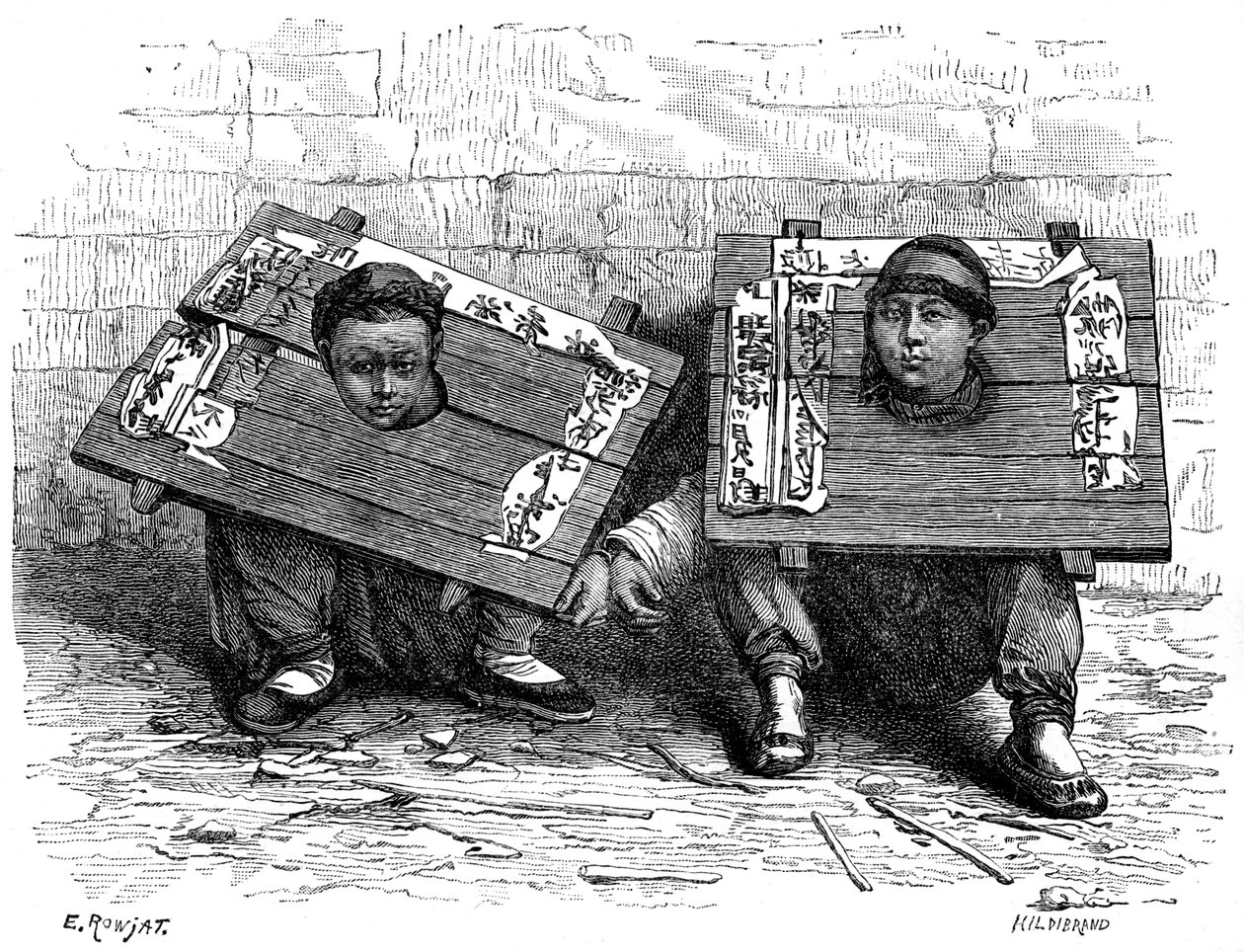 Der Pranger in Japan vor der Revolution, 1895 von Hildibrand