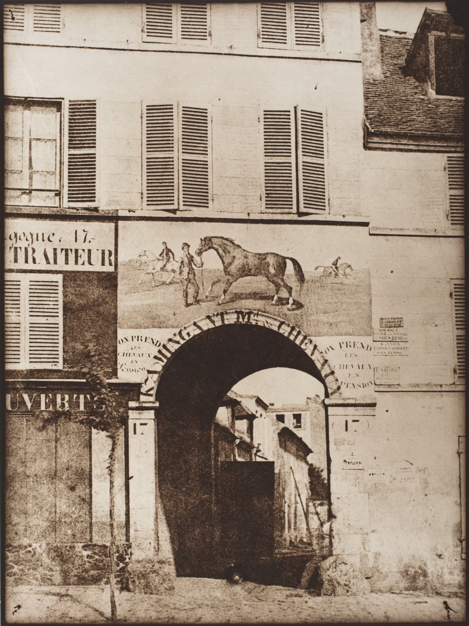 Bogen & Bild eines Pferdes von Hippolyte Bayard