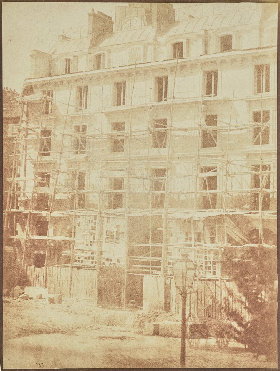 Bau der Galerie de la Madeleine, Place de la Madeleine von Hippolyte Bayard