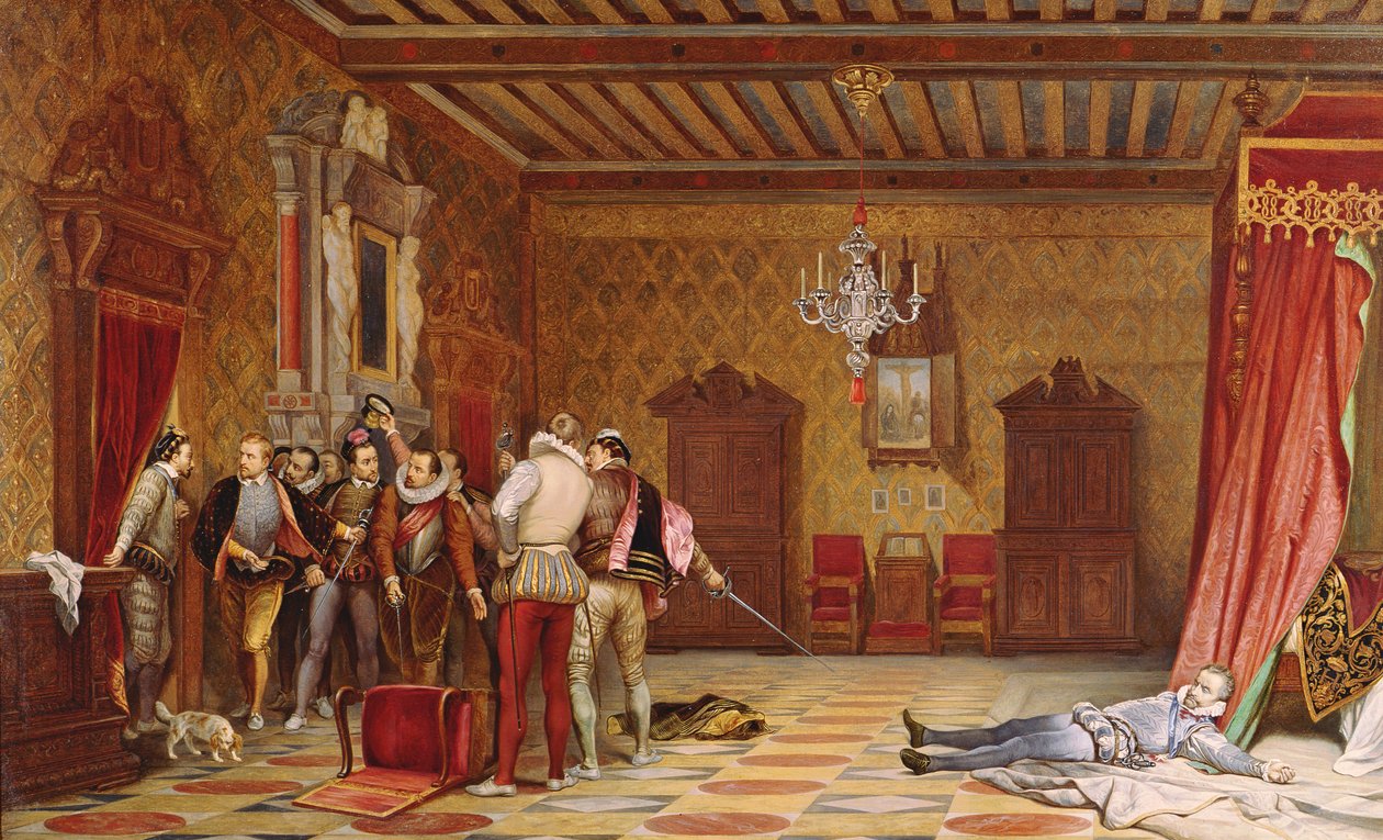 Die Ermordung von Henri de Lorraine (1549-88) Herzog von Guise, 1834 von Hippolyte Delaroche