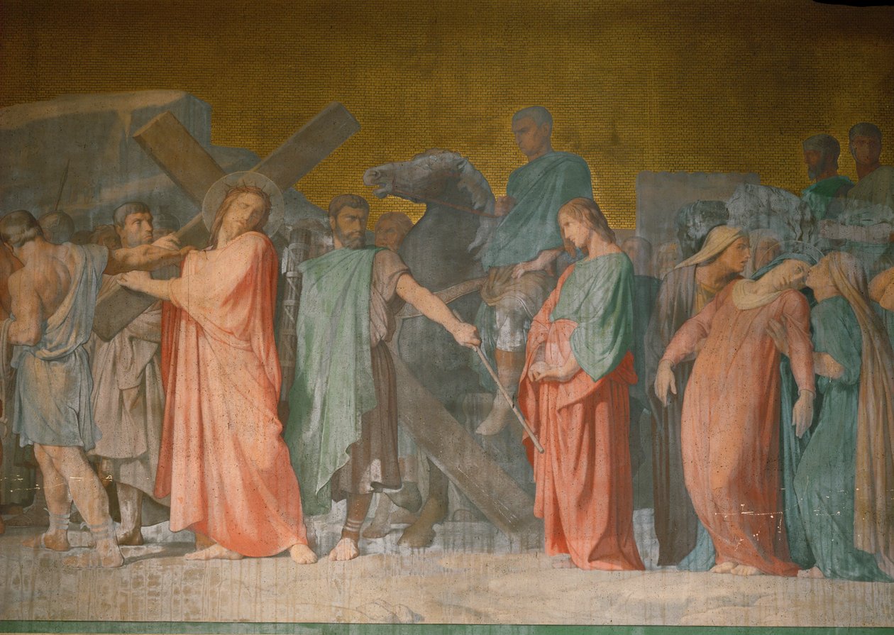 Christus trägt das Kreuz von Hippolyte Flandrin