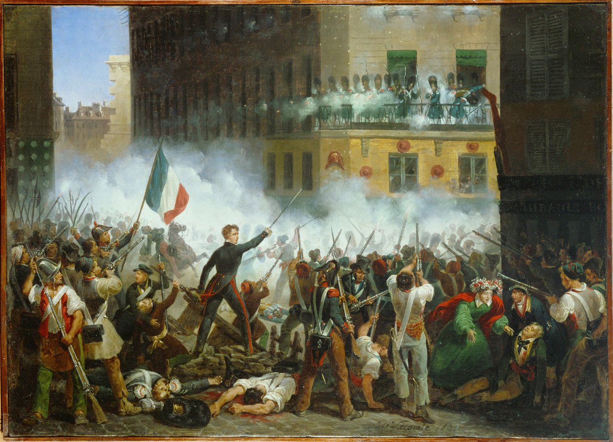 Schlacht in der Rue De Rohan von Hippolyte Lecomte