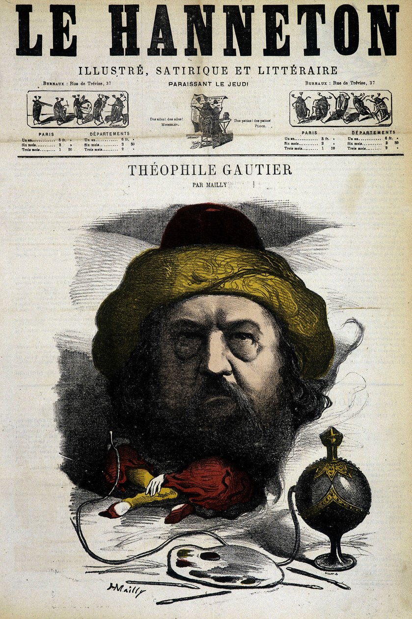 Théophile Gautier - von Mailly, in „Le Hanneton“ vom 09.05.1867 von Hippolyte Mailly
