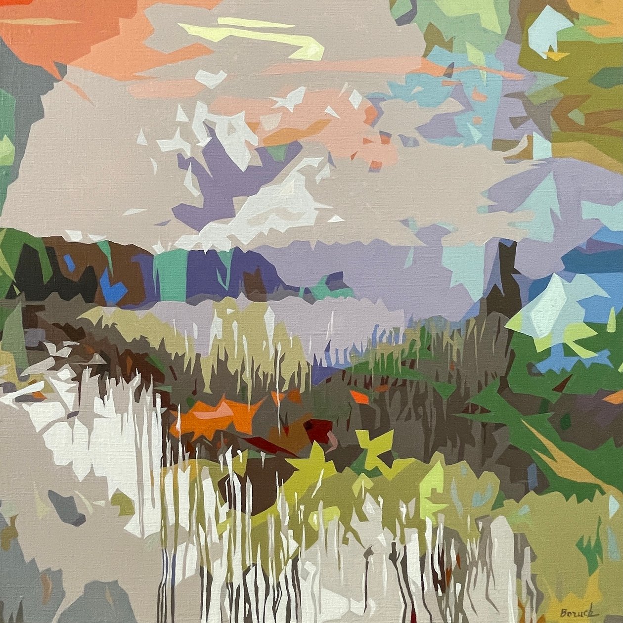 Landschaft Obscura - 8, 2024 von Holly Boruck