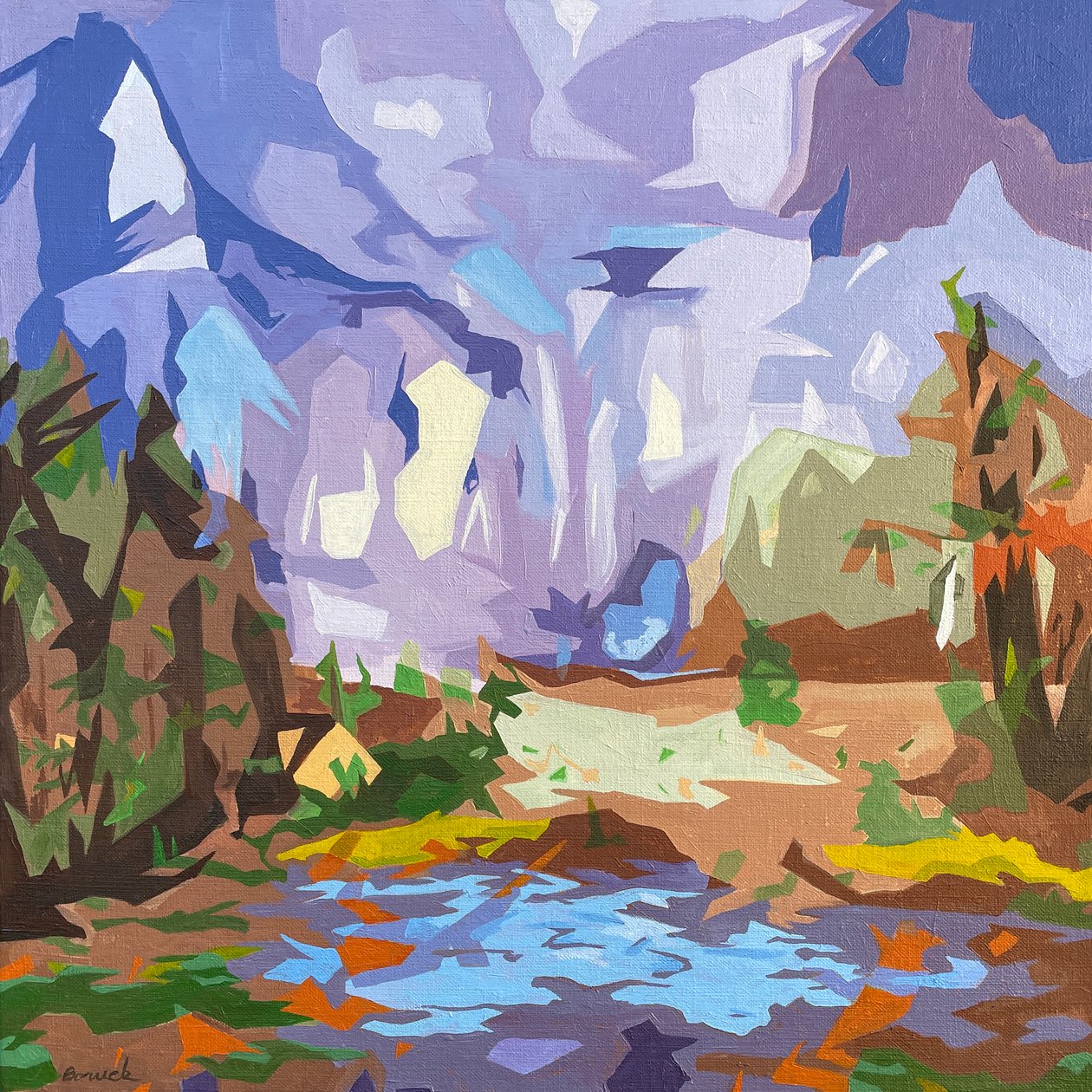 Landschaft Obscura #1, 2023 von Holly Boruck