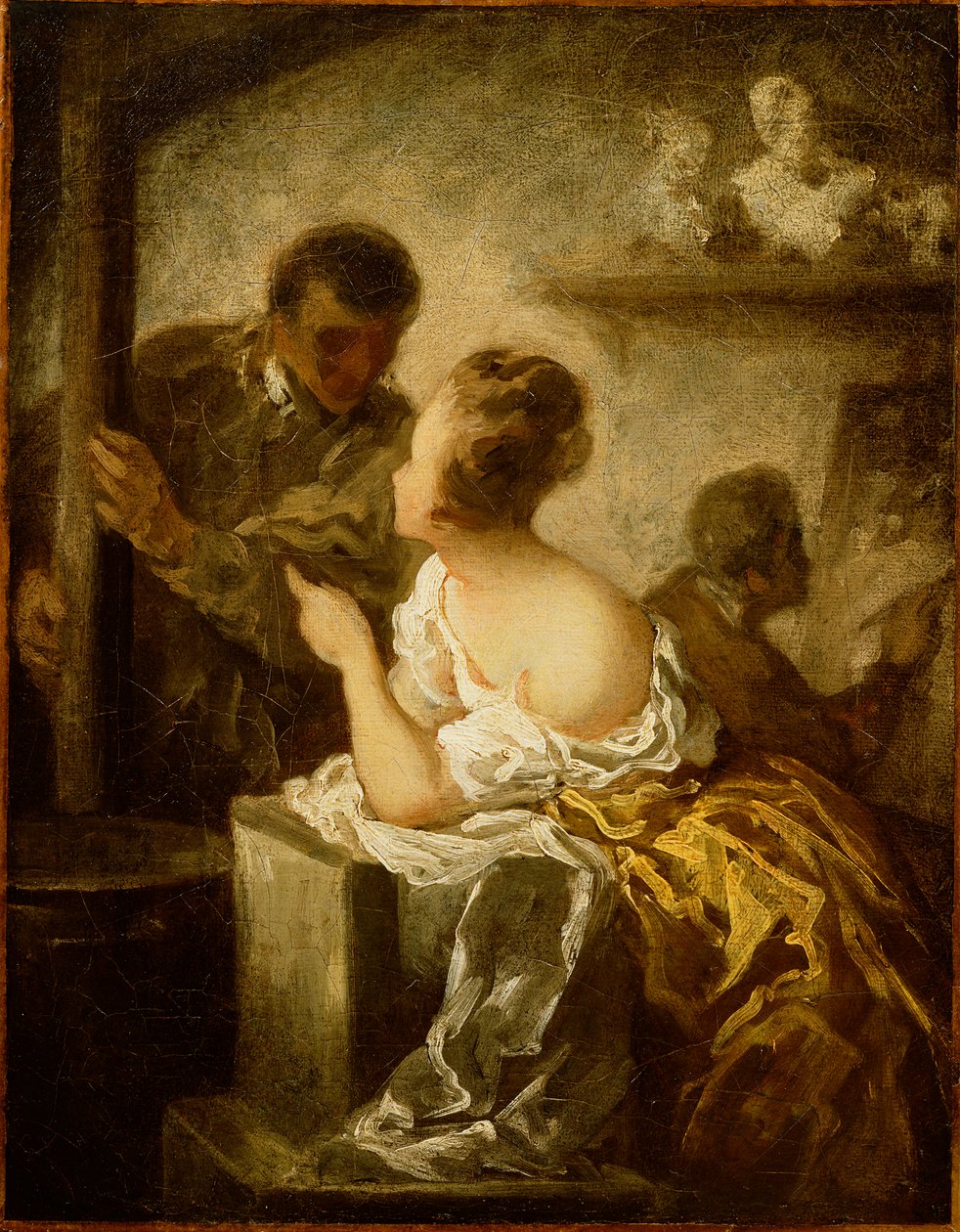 Das Atelier, ca. 1870 von Honoré Daumier