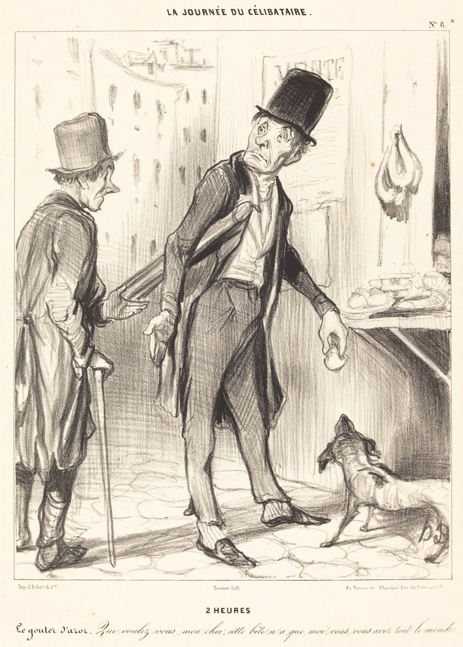2 Uhr von Honoré Daumier