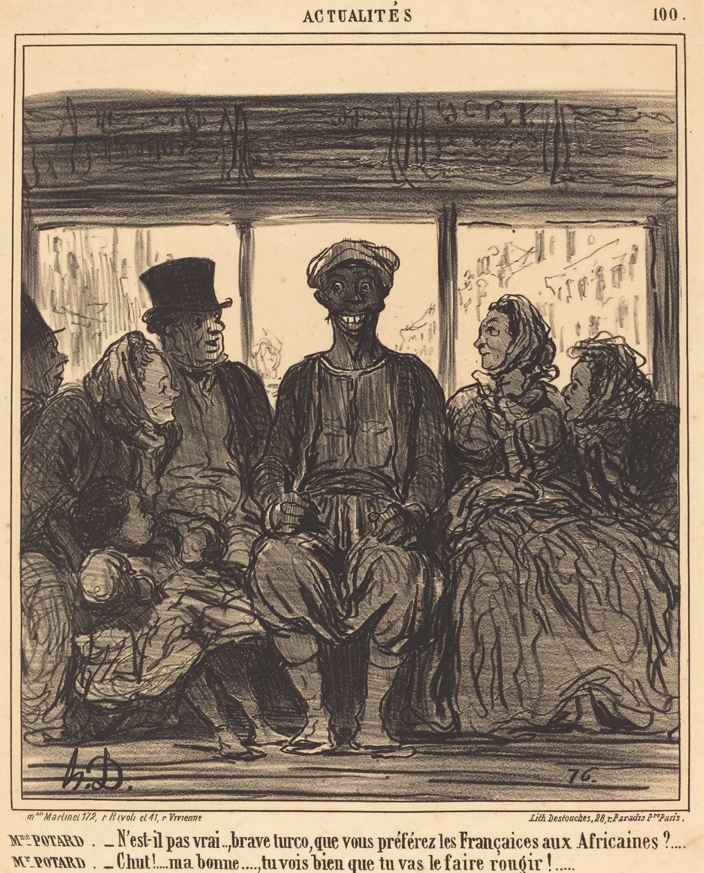 Aktualitäten: Mme. Potard - Ist es nicht wahr, tapferer Turco... von Honoré Daumier