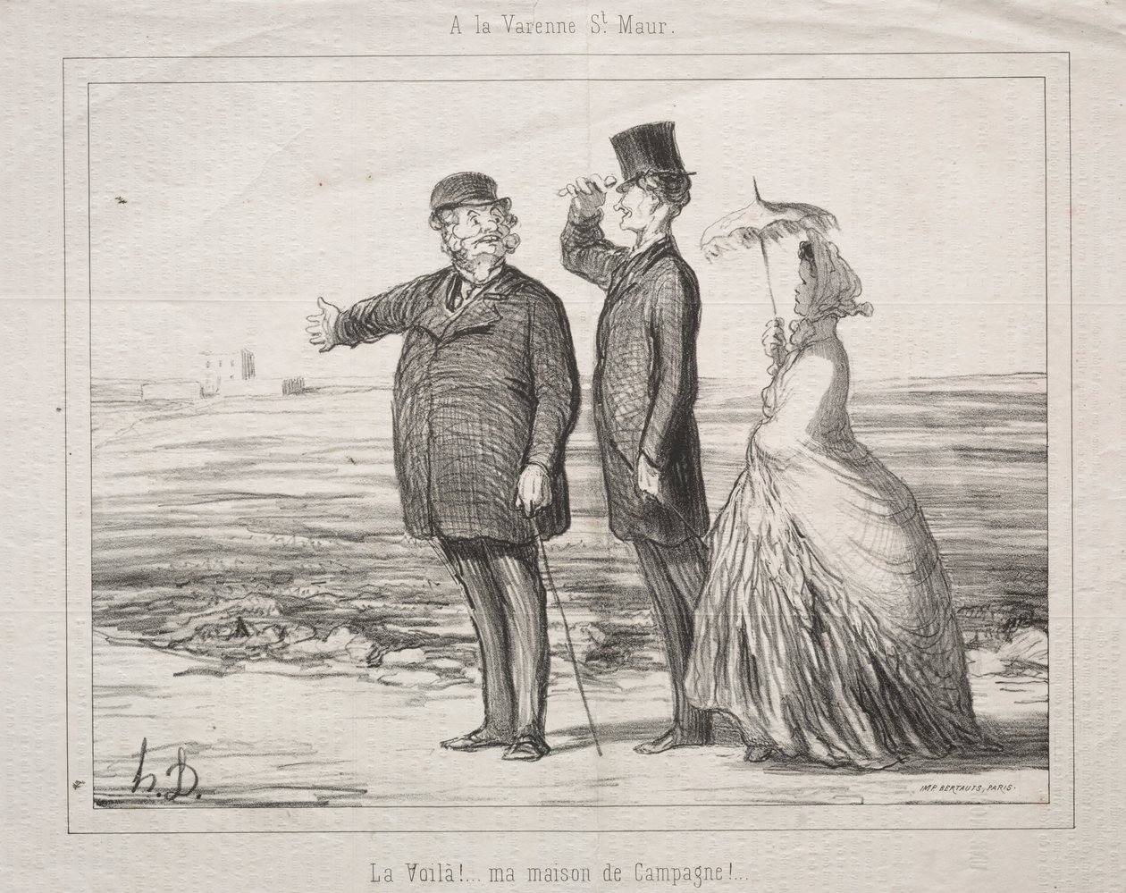 In Varenne-Saint-Maur: Sieh! Hier ist es, mein Haus auf dem Land! von Honoré Daumier