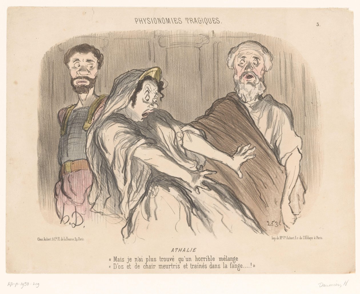 Atalja sieht eine abschreckende Vision von Honoré Daumier